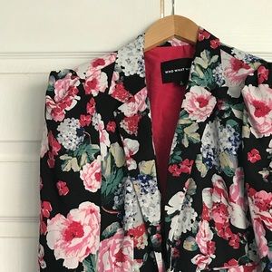 Floral blazer